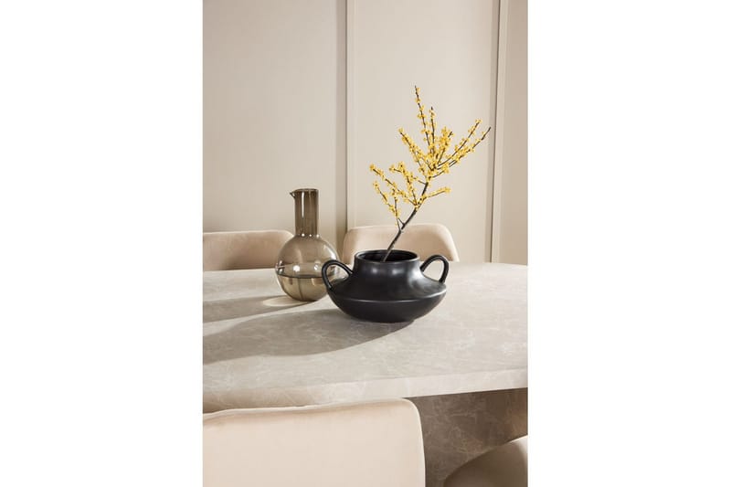 Spisegruppe Venture Home Spisegruppe Venture Home Narvik 100x200 cm beige med 6 stk. Night-stoler Beige - Møbler - Bord - Spisegruppe