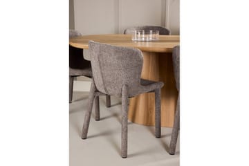 Spisegruppe Venture Home Spisegruppe Venture Home Stjärnö 200x90 cm natur med 6 stk. Astoria-stoler brun Natur - Møbler - Bord - Spisegruppe