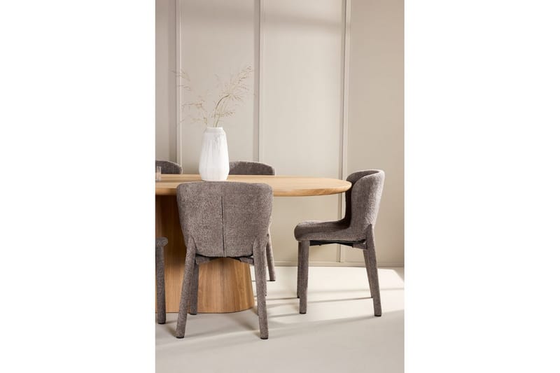 Spisegruppe Venture Home Spisegruppe Venture Home Stjärnö 200x90 cm natur med 6 stk. Astoria-stoler brun Natur - Møbler - Bord - Spisegruppe
