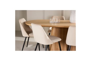 Spisegruppe Venture Home Spisegruppe Venture Home Stjärnö 200x90 cm natur med 6 stk Night-stoler Natur - Møbler - Bord - Spisegruppe