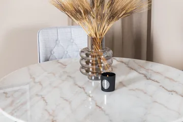 Admira Spisegruppe 106 cm inkl. 4 Valera Stoler - Hvit/Svart/Grå - Møbler - Bord - Spisegruppe