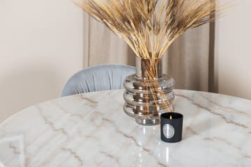 Admira Spisegruppe 106 cm Rundt Marmor inkl. 4 Foyos Stoler - Hvit/Svart/Grå - Møbler - Bord - Spisegruppe