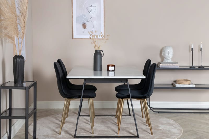 Admira Spisegruppe 140 cm + 4 Pontus Spisestoler