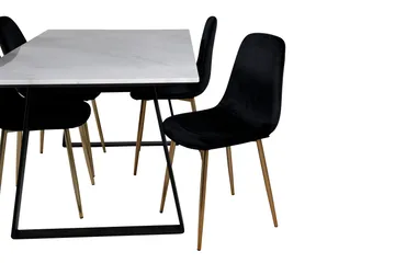 Admira Spisegruppe 140 cm + 4 Pontus Spisestoler - Møbler - Bord - Spisegruppe