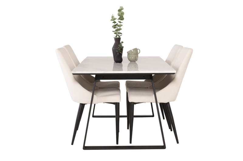 Admira Spisegruppe med 4 Ludde Spsestoler - Møbler - Bord - Spisegruppe