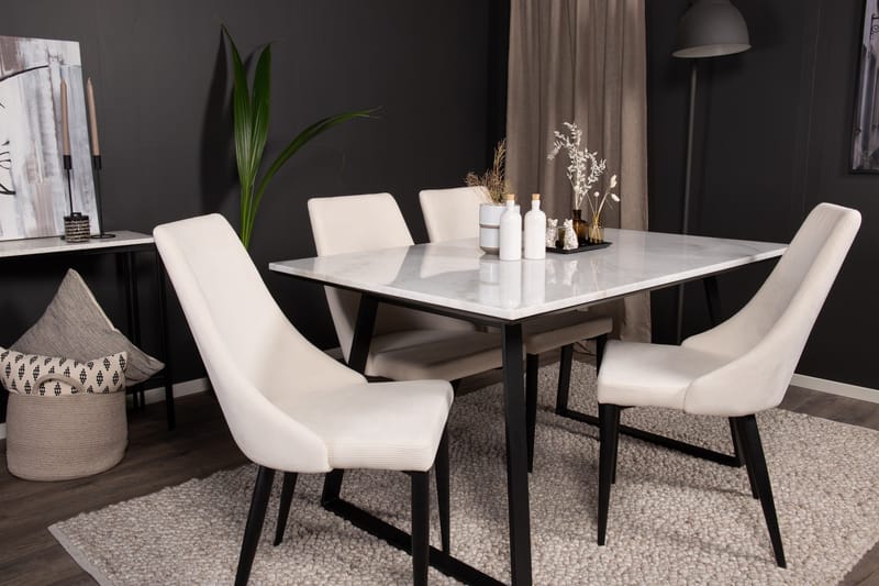 Admira Spisegruppe med 4 Ludde Spsestoler - Møbler - Bord - Spisegruppe