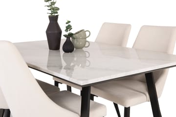 Admira Spisegruppe med 4 Ludde Spsestoler - Møbler - Bord - Spisegruppe