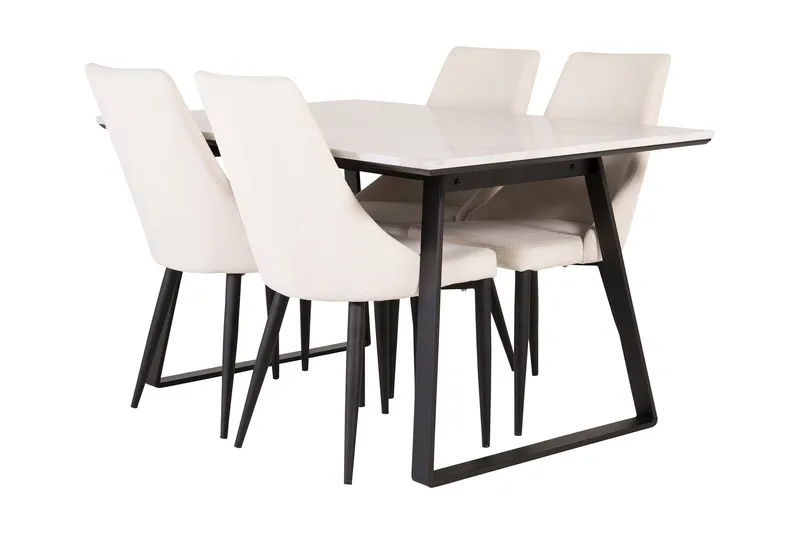 Admira Spisegruppe med 4 Ludde Spsestoler