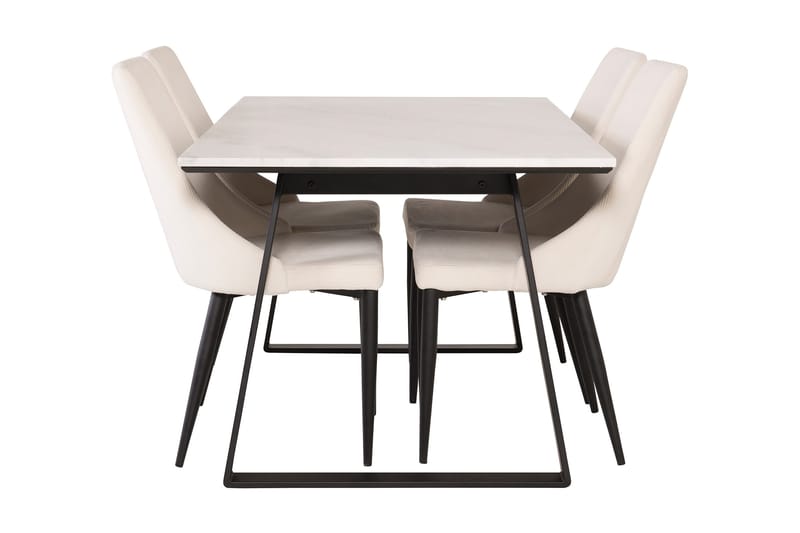 Admira Spisegruppe med 4 Ludde Spsestoler - Møbler - Bord - Spisegruppe