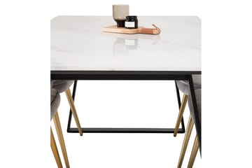 Admira Spisegruppe med 4 Valera Lyx Fløyelsstoler - Møbler - Bord - Spisegruppe