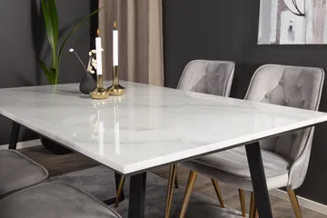 Admira Spisegruppe med 4 Valera Lyx Fløyelsstoler - Møbler - Bord - Spisegruppe