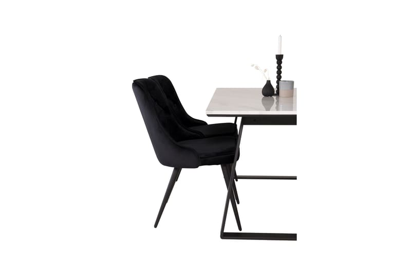 Admira Spisegruppe med 4 Valera Lyx Fløyelstol - Møbler - Bord - Spisegruppe