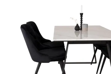 Admira Spisegruppe med 4 Valera Lyx Fløyelstol - Møbler - Bord - Spisegruppe