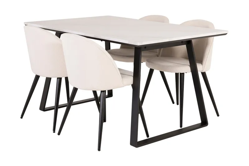 Admira Spisegruppe med 4 Valera Spisestoler Manchester