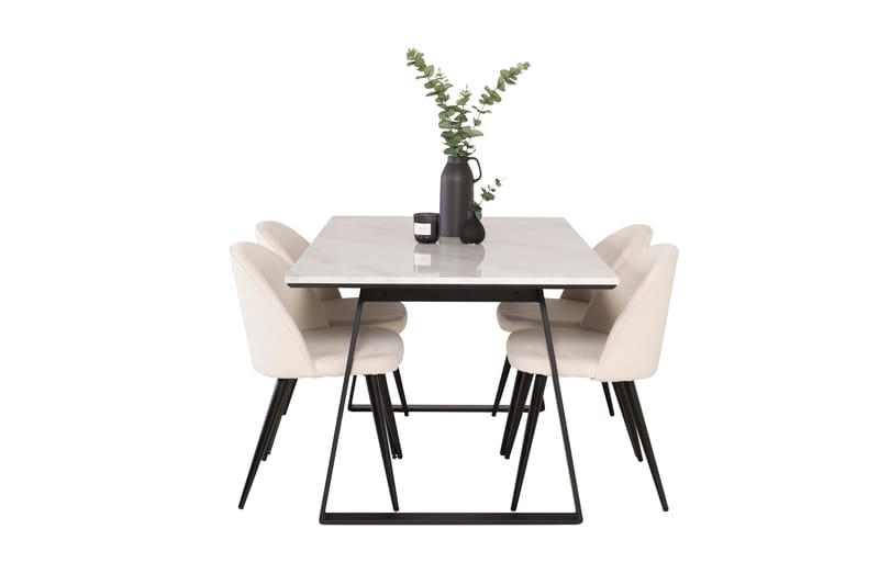 Admira Spisegruppe med 4 Valera Spisestoler Manchester - Møbler - Bord - Spisegruppe