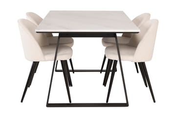 Admira Spisegruppe med 4 Valera Spisestoler Manchester - Møbler - Bord - Spisegruppe