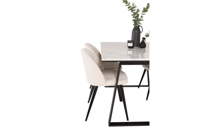 Admira Spisegruppe med 4 Valera Spisestoler Manchester - Møbler - Bord - Spisegruppe