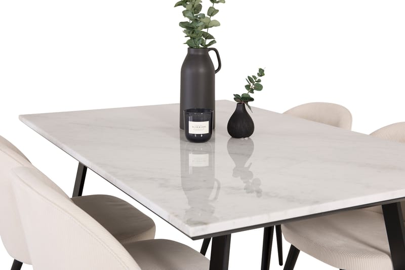 Admira Spisegruppe med 4 Valera Spisestoler Manchester - Møbler - Bord - Spisegruppe