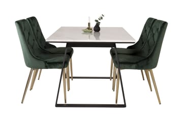 Admira Spisegruppe med 4 Valerie Lyx Fløyelsstoler - Møbler - Bord - Spisegruppe