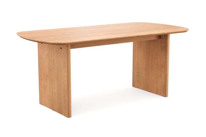 Alma spisegruppe rektangulær 180 cm eik med 6 Build spisestoler - Eik - Møbler - Bord - Spisegruppe