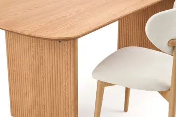 Alma spisegruppe rektangulær 180 cm eik med 6 Molly spisestoler - Eik - Møbler - Bord - Spisegruppe