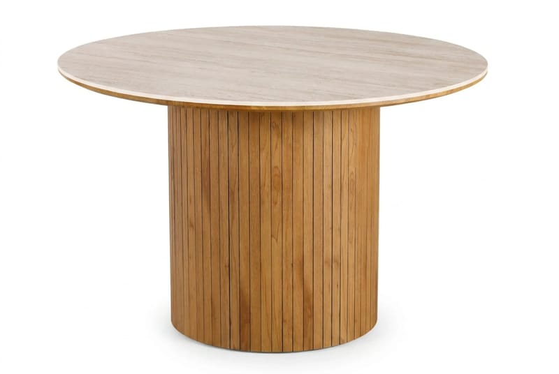 Arvo Spisegruppe rund 120 cm Eik med 4 Ronja Spisestoler - Eik/Eik - Møbler - Bord - Spisegruppe