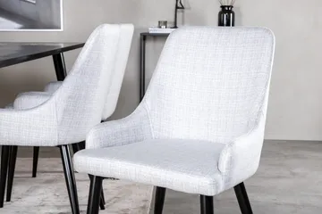 Balisa Matgrupp 180 cm + 6 st Ridones Matstolar Venture Home Black - Møbler - Bord - Spisegruppe