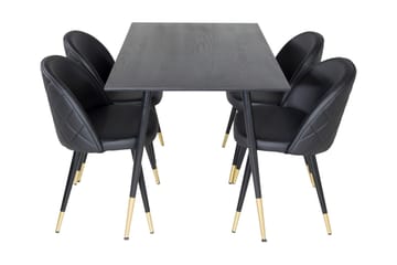 Balisa Spisebord 120 cm Med 4 Valera Spisestoler - Møbler - Bord - Spisegruppe