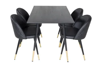 Balisa Spisebord 120 cm Med 4 Valera Spisestoler - Møbler - Bord - Spisegruppe