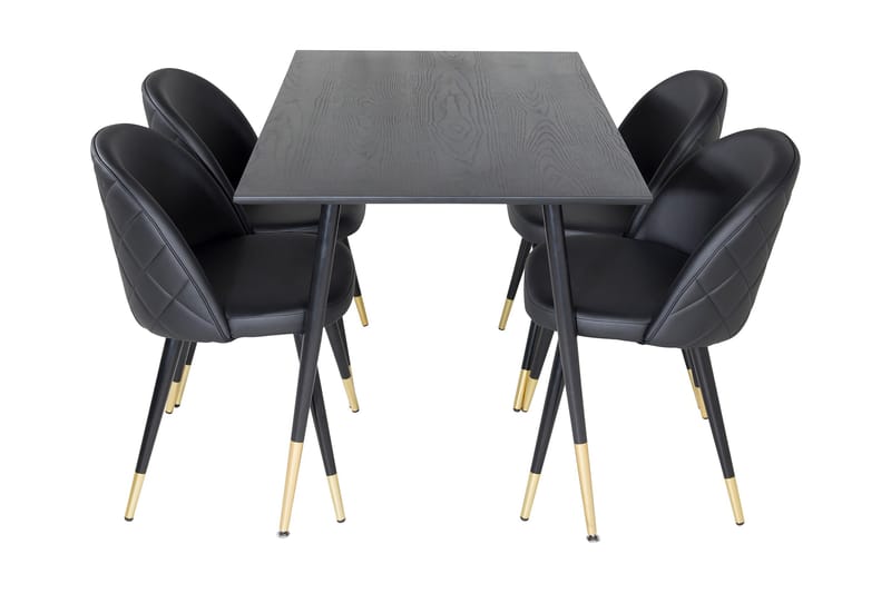 Balisa Spisebord 120 cm Med 4 Valera Spisestoler - Møbler - Bord - Spisegruppe