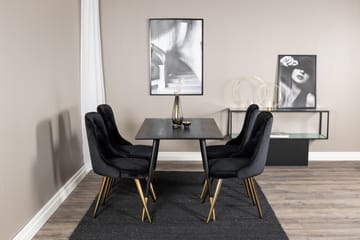 Balisa Spisebord 120 cm Med 4 Valerie Lyx Fløyelsstoler - Møbler - Bord - Spisegruppe