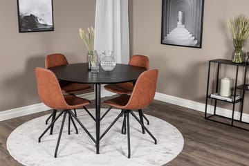 Balisa Spisegruppe 115 cm Rund + 4 Ypas Spisestoler - Møbler - Bord - Spisegruppe