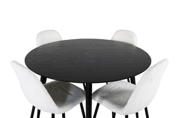 Balisa Spisegruppe 115 cm Rund + 4 Ypas Spisestoler - Møbler - Bord - Spisegruppe