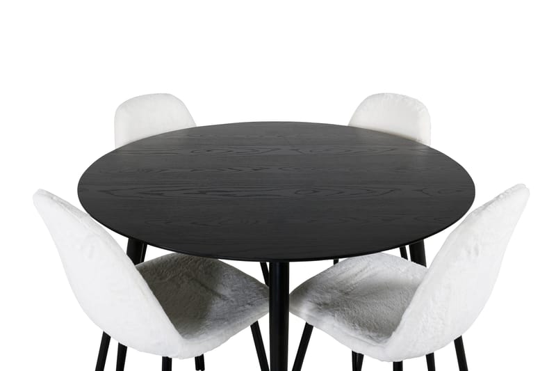 Balisa Spisegruppe 115 cm Rund + 4 Ypas Spisestoler - Møbler - Bord - Spisegruppe