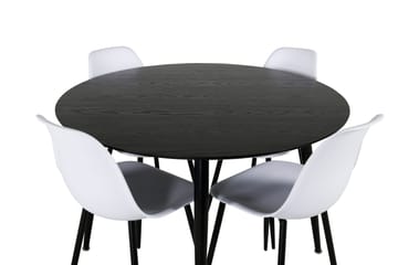 Balisa Spisegruppe 115 cm Rund + 4 Ypas Spisestoler - Møbler - Bord - Spisegruppe