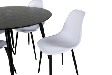 Balisa Spisegruppe 115 cm Rund + 4 Ypas Spisestoler - Møbler - Bord - Spisegruppe