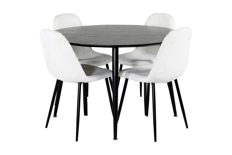 Balisa Spisegruppe 115 cm Rund + 4 Ypas Spisestoler