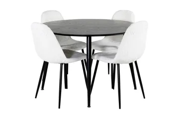 Balisa Spisegruppe 115 cm Rund + 4 Ypas Spisestoler - Møbler - Bord - Spisegruppe