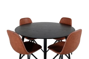 Balisa Spisegruppe 115 cm Rund + 4 Ypas Spisestoler - Møbler - Bord - Spisegruppe
