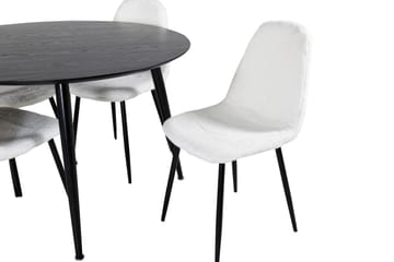 Balisa Spisegruppe 115 cm Rund + 4 Ypas Spisestoler - Møbler - Bord - Spisegruppe