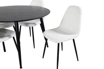 Balisa Spisegruppe 115 cm Rund + 4 Ypas Spisestoler - Møbler - Bord - Spisegruppe
