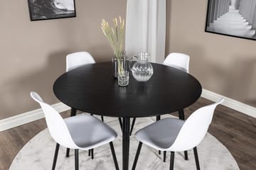 Balisa Spisegruppe 115 cm Rund + 4 Ypas Spisestoler - Møbler - Bord - Spisegruppe
