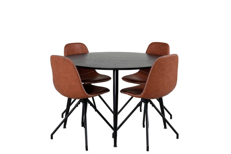 Balisa Spisegruppe 115 cm Rund + 4 Ypas Spisestoler - Møbler - Bord - Spisegruppe