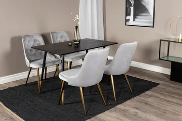 Balisa Spisegruppe 120 cm + 4 stk Valera Spisestoler - Møbler - Bord - Spisegruppe