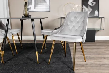 Balisa Spisegruppe 120 cm + 4 stk Valera Spisestoler - Møbler - Bord - Spisegruppe