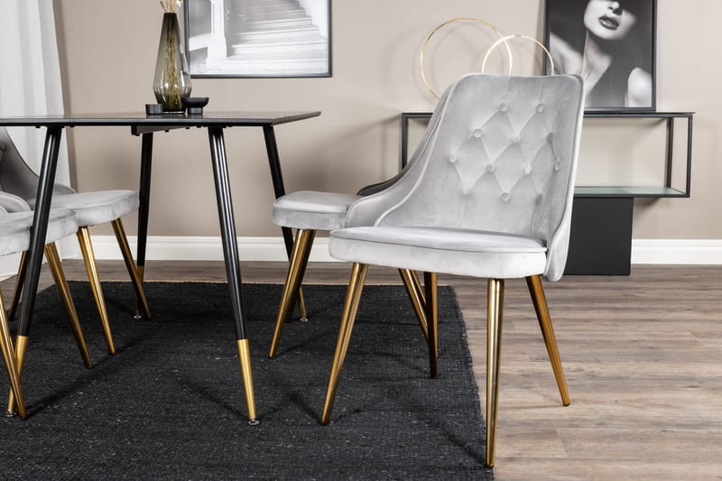 Balisa Spisegruppe 120 cm + 4 stk Valera Spisestoler - Møbler - Bord - Spisegruppe