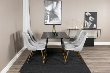 Balisa Spisegruppe 120 cm + 4 stk Valera Spisestoler - Møbler - Bord - Spisegruppe