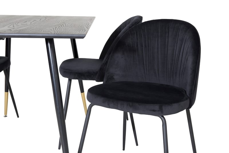 Balisa Spisegruppe 120 cm inkl. 4 Foyos Stoler - Svart - Møbler - Bord - Spisegruppe