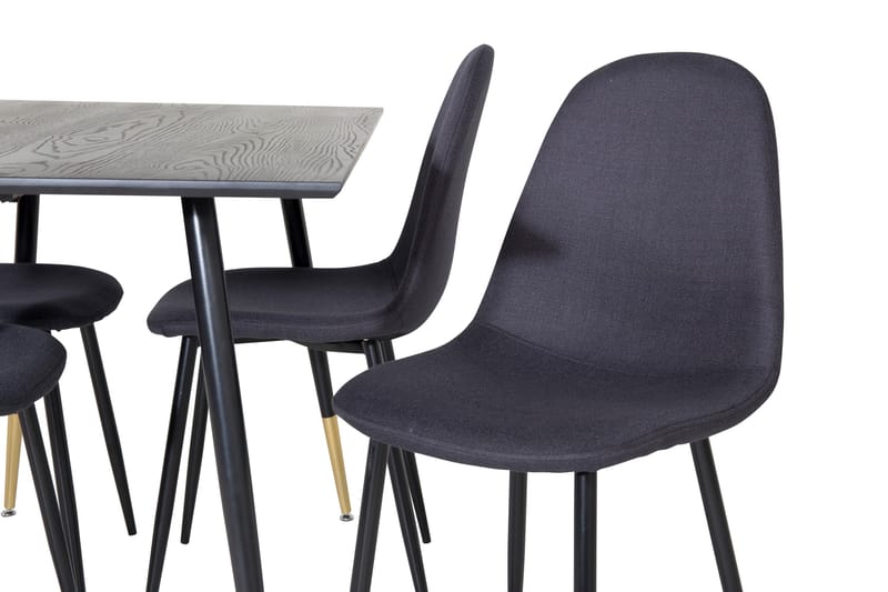 Balisa Spisegruppe 120 cm inkl. 4 Ypas Stoler - Svart - Møbler - Bord - Spisegruppe
