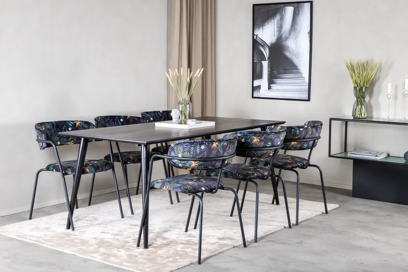 Balisa Spisegruppe 180 cm + 6 stk Arcarazo Spisestoler - Møbler - Bord - Spisegruppe